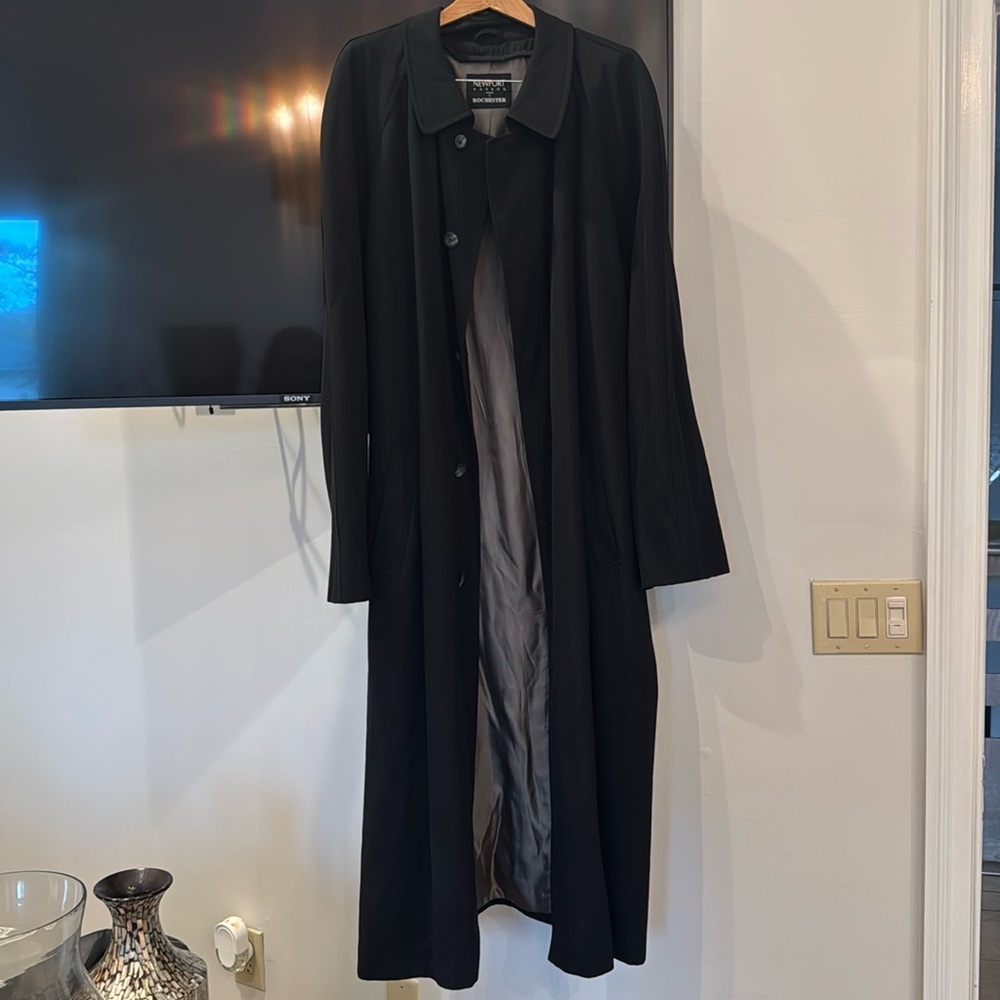 Dark Navy Newport Trench Coat w/ Zipper